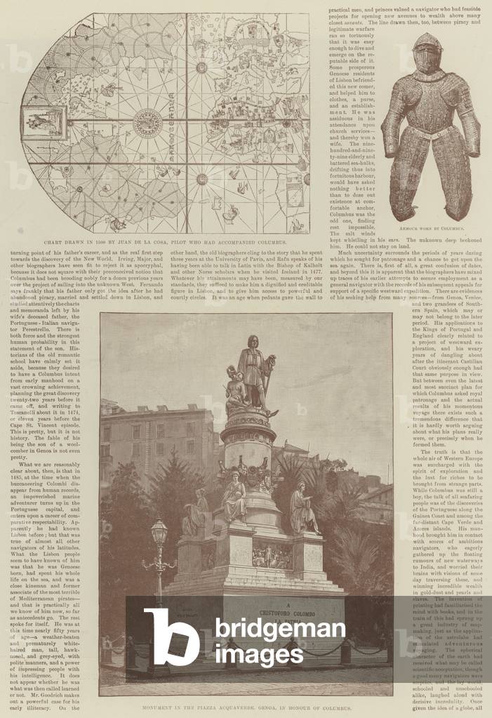 Christopher Columbus and the Fourth Centenary of the Discovery of America (engraving)