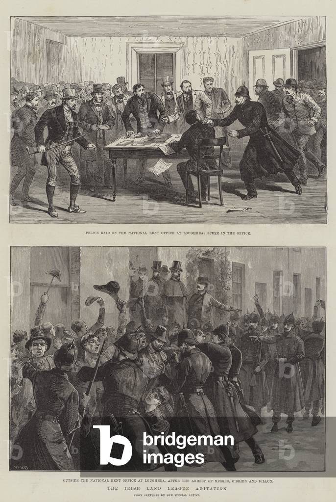 The Irish Land League Agitation (engraving)