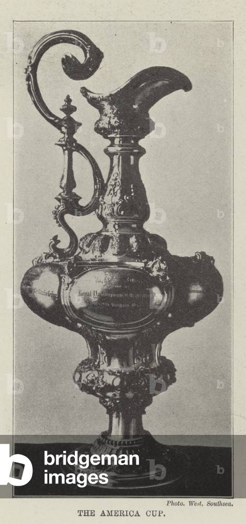 The America Cup (b/w photo)