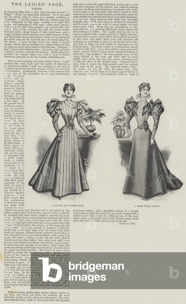 The Ladies' Page, Dress (litho)