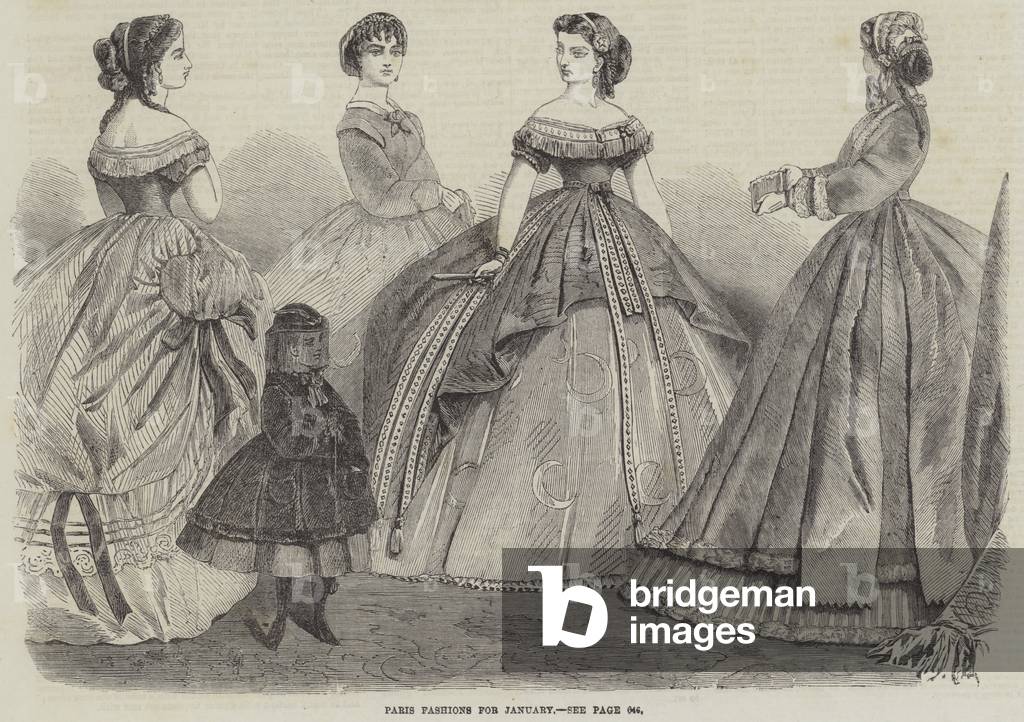 Paris Fashions for January (engraving)