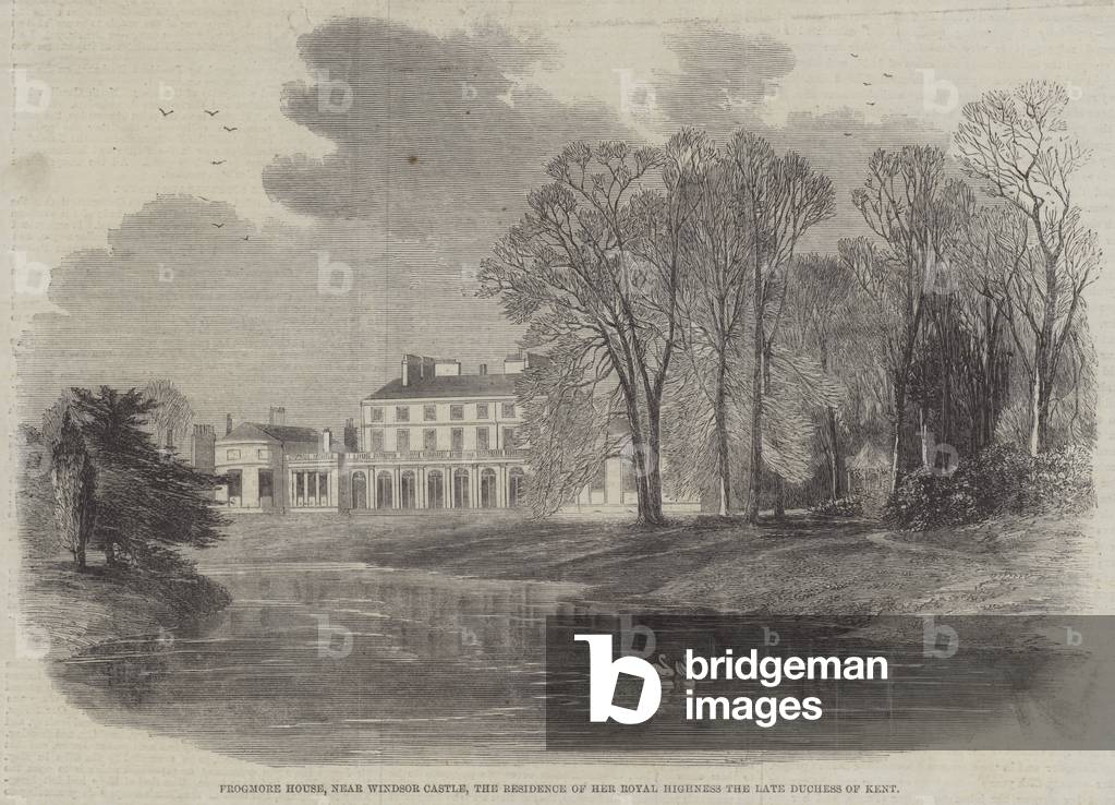 Frogmore House, near Windsor Castle, the Residence of Her Royal Highness the late Duchess of Kent (engraving)