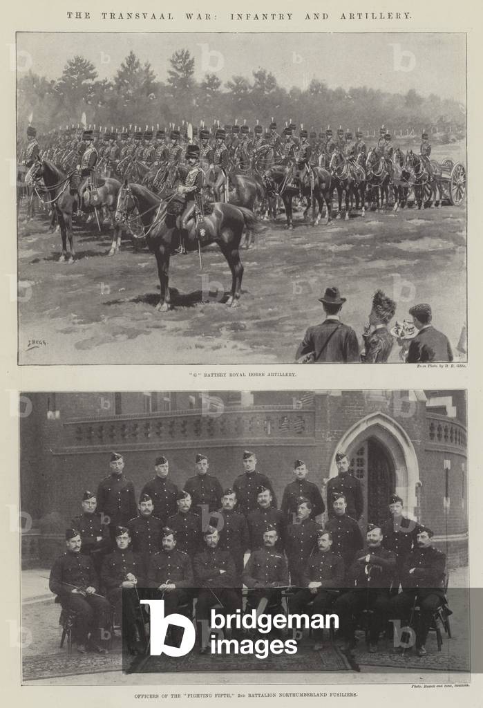 The Transvaal War, Infantry and Artillery (litho)