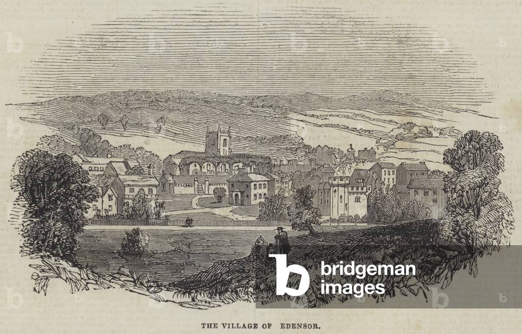 The Village of Edensor (engraving)