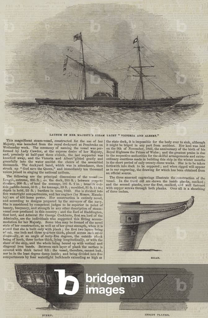 Launch of Her Majesty's Steam Yacht 