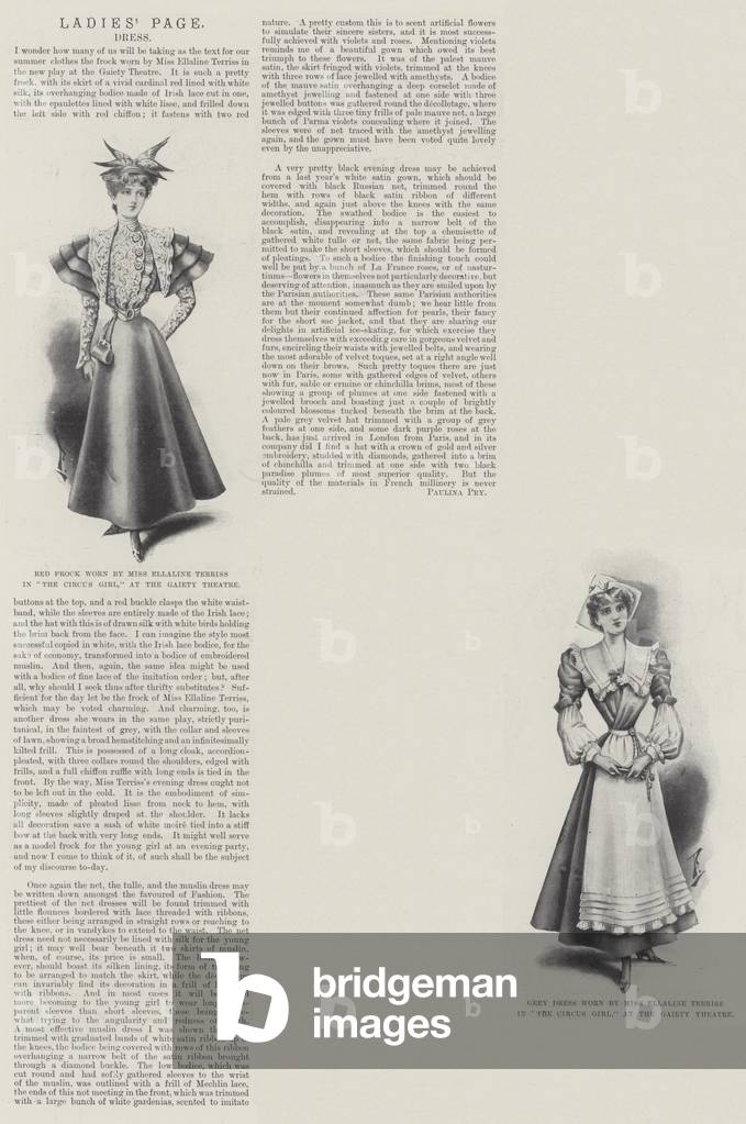 Ladies' Page, Dress (litho)