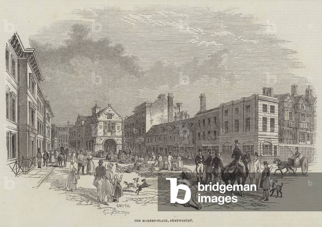 The Market-Place, Shrewsbury (engraving)