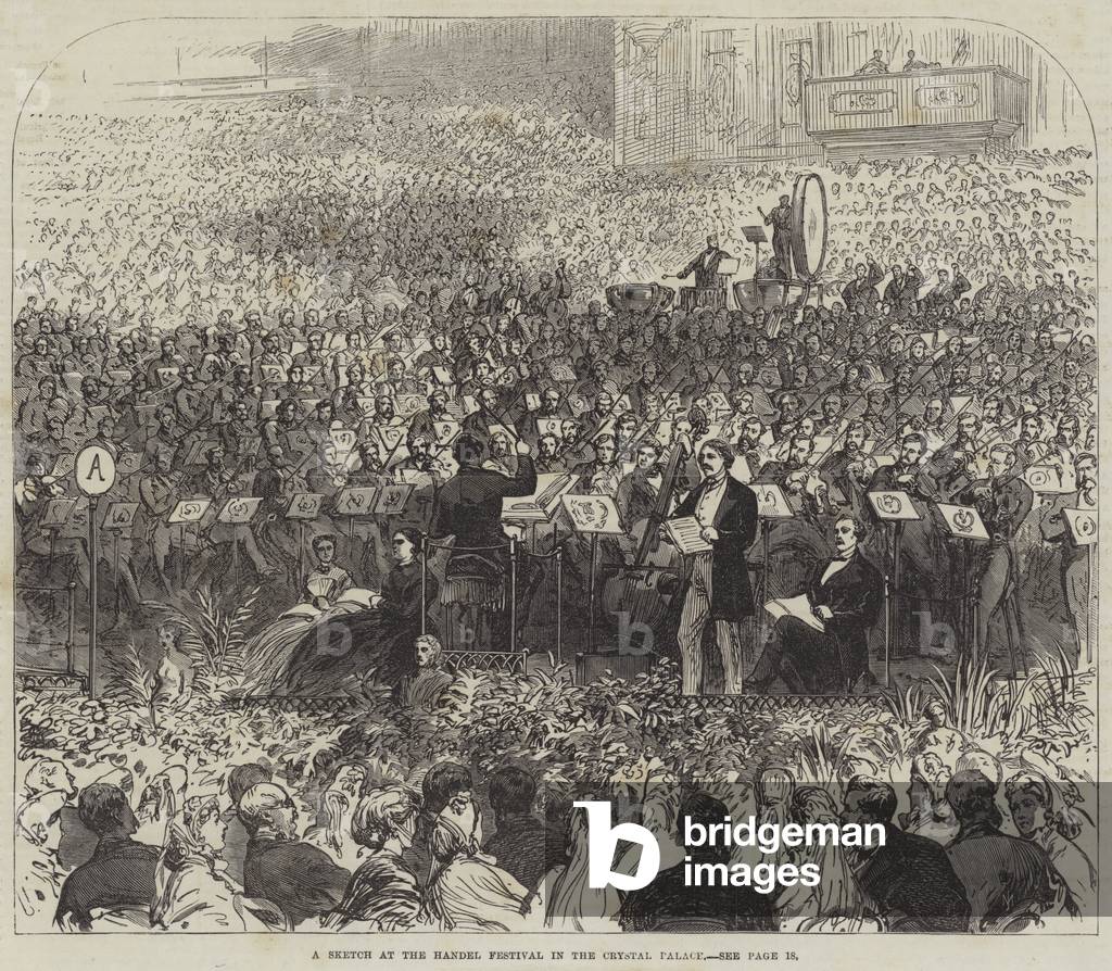 A Sketch at the Handel Festival in the Crystal Palace (engraving)