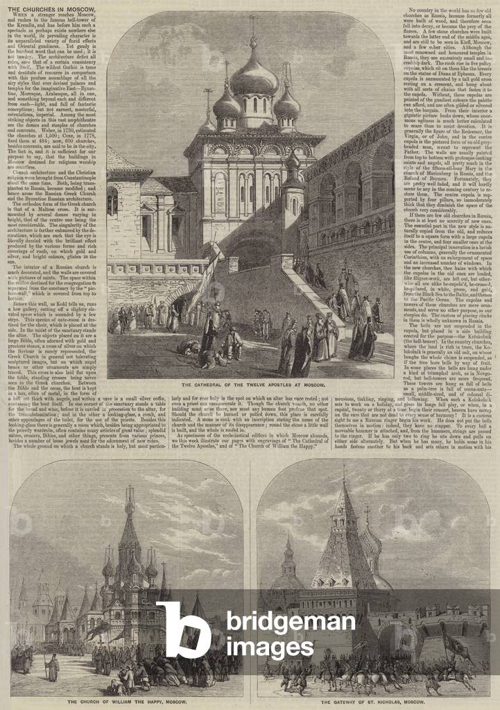 The Churches in Moscow (engraving)