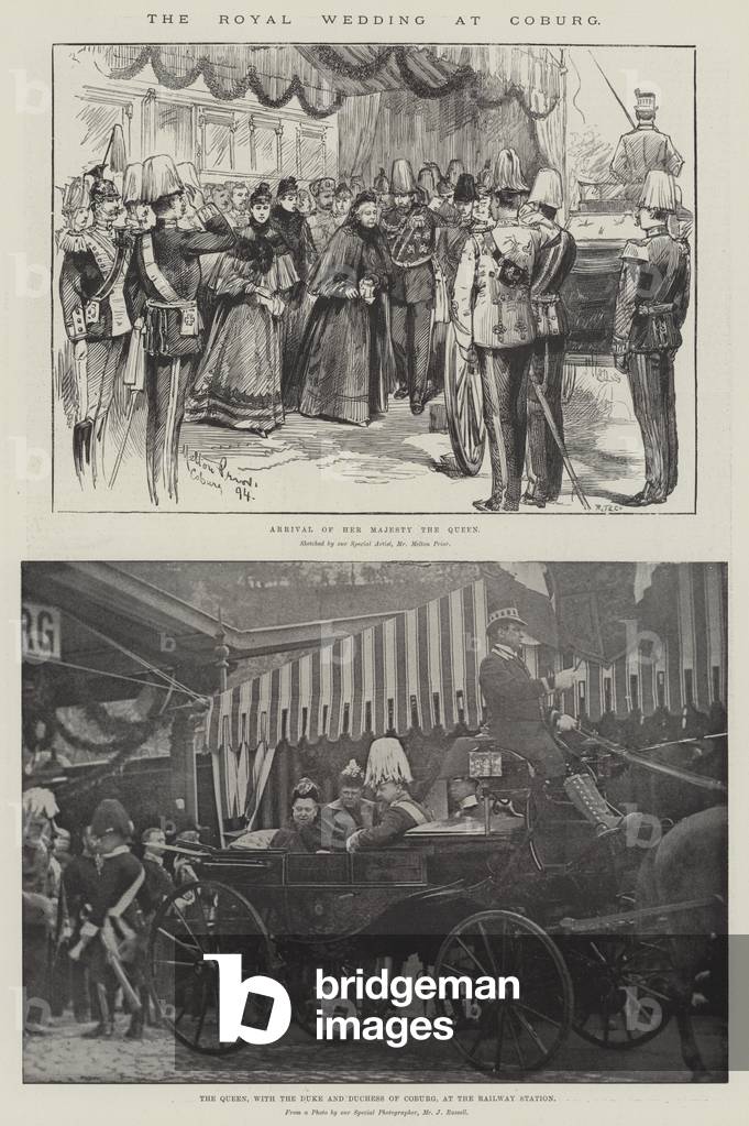 The Royal Wedding at Coburg (engraving)