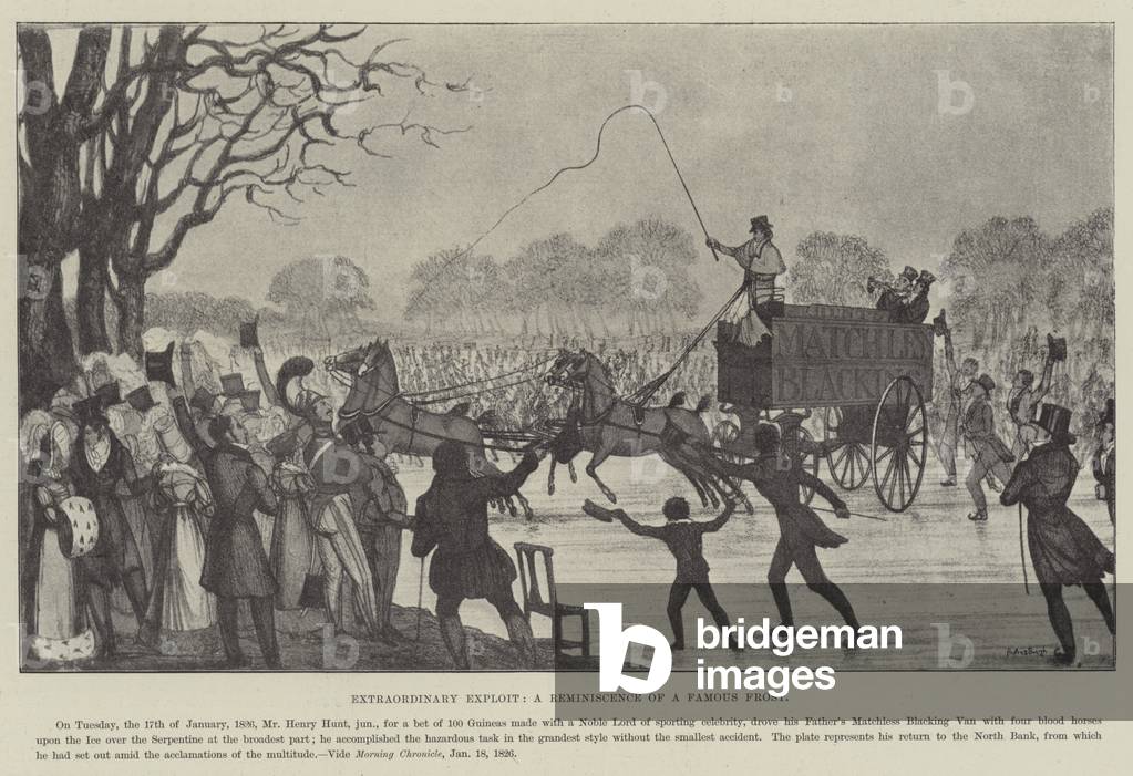 Extraordinary Exploit, a Reminiscence of a Famous Frost (engraving)