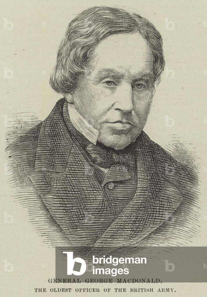 General George MacDonald, the Oldest Officer of the British Army (engraving)