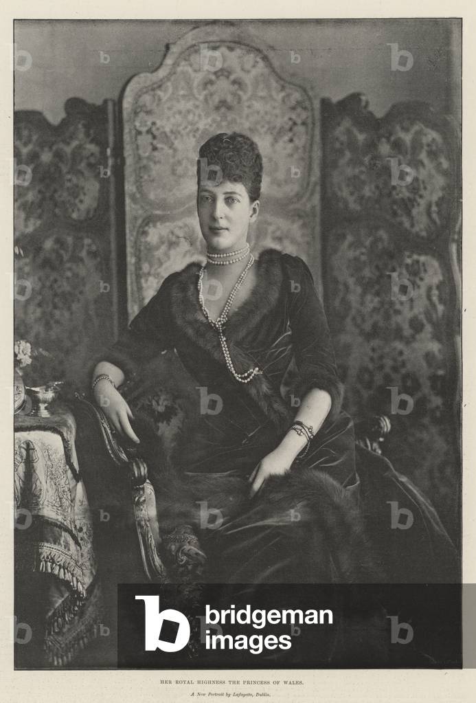 Her Royal Highness the Princess of Wales (b/w photo)