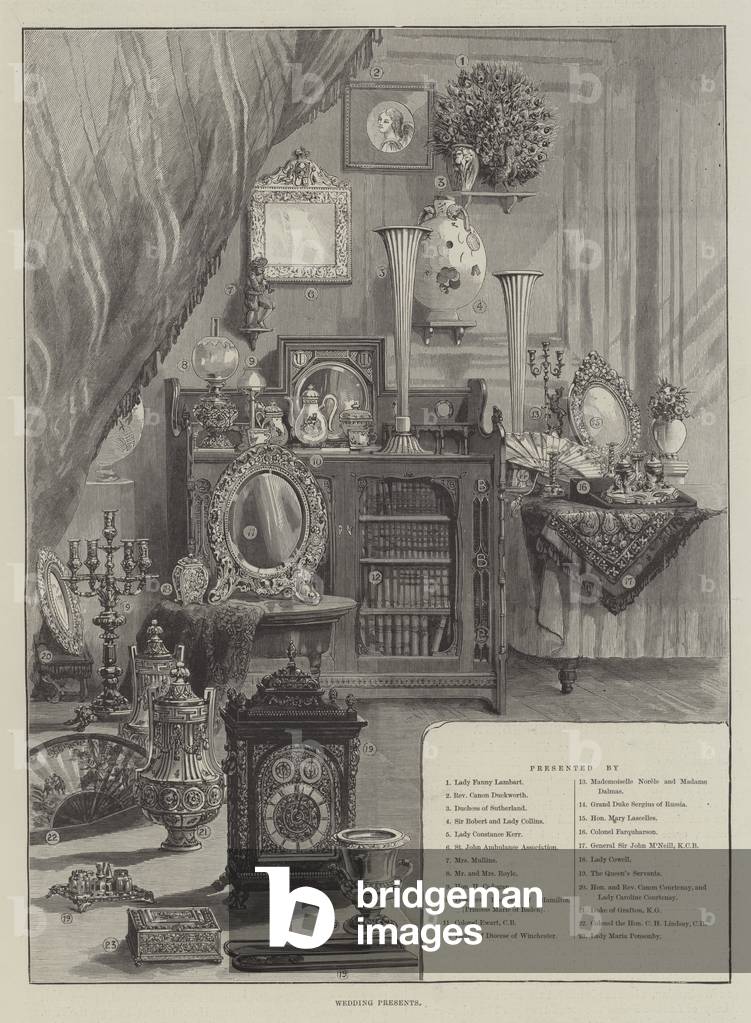 Wedding Presents (engraving)