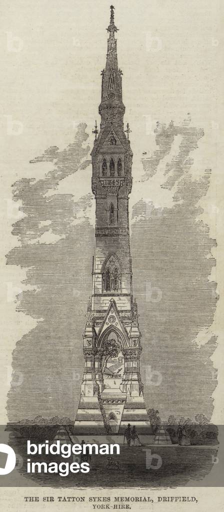 The Sir Tatton Sykes Memorial, Driffield, Yorkshire (engraving)