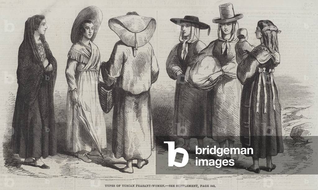 Types of Tuscan Peasant-Women (engraving)