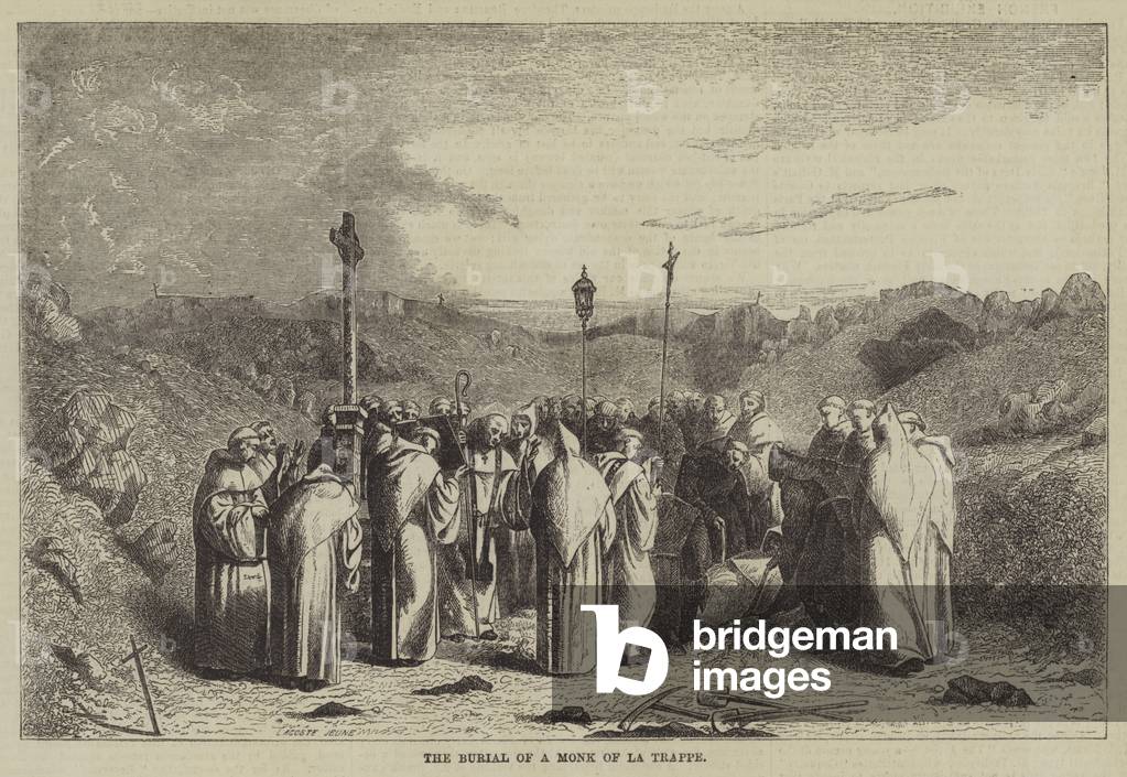 The Burial of a Monk of La Trappe (engraving)