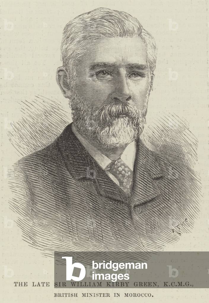 The late Sir William Kirby Green, KCMG, British Minister in Morocco (engraving)