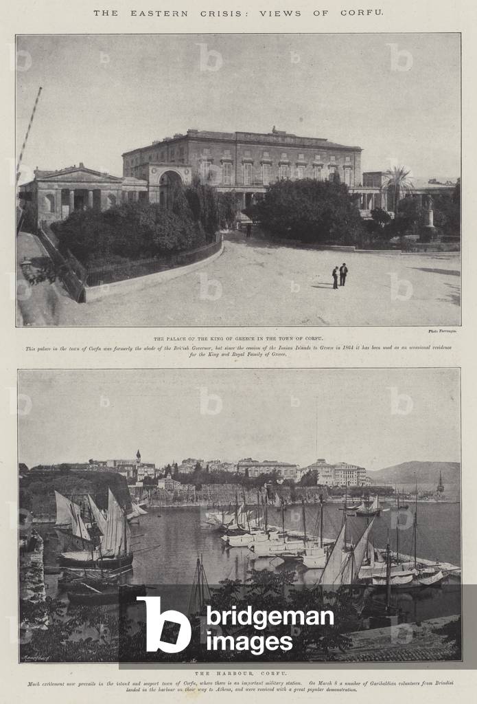 The Eastern Crisis, Views of Corfu (litho)