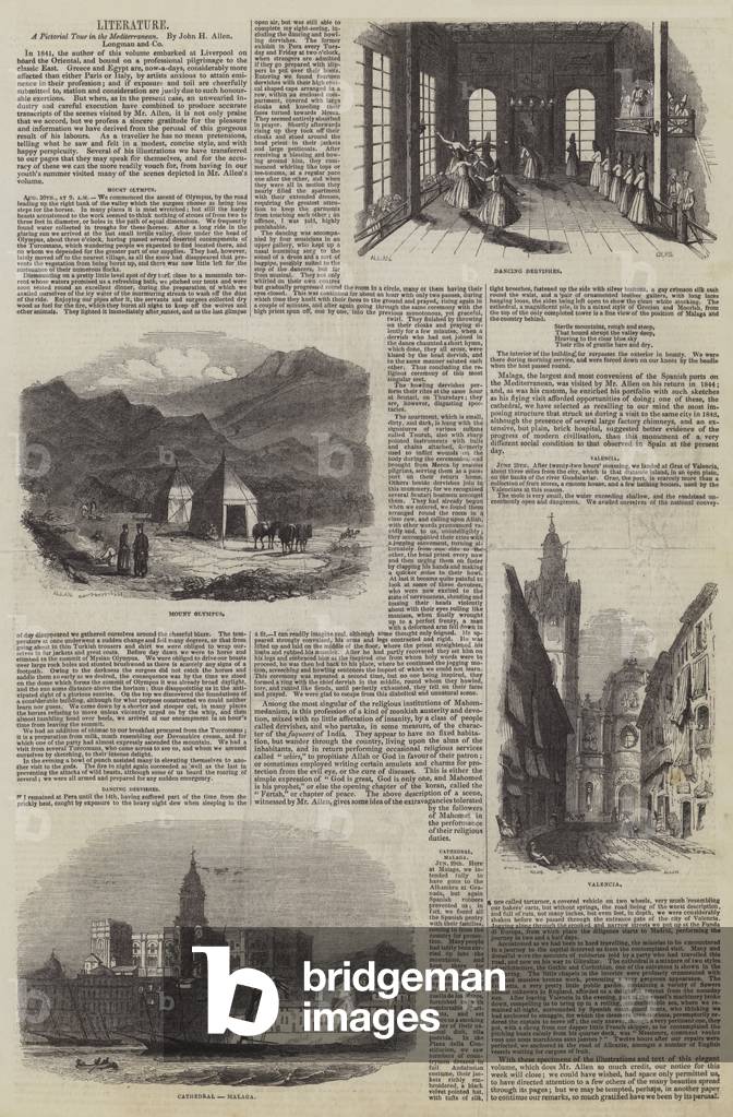 A Pictorial Tour in Mediterranean, by John H Allen (engraving)