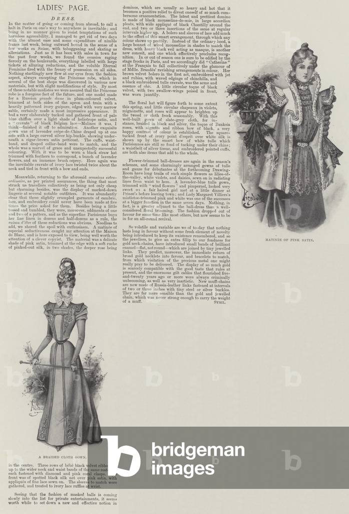 Ladies' Page, Dress (litho)