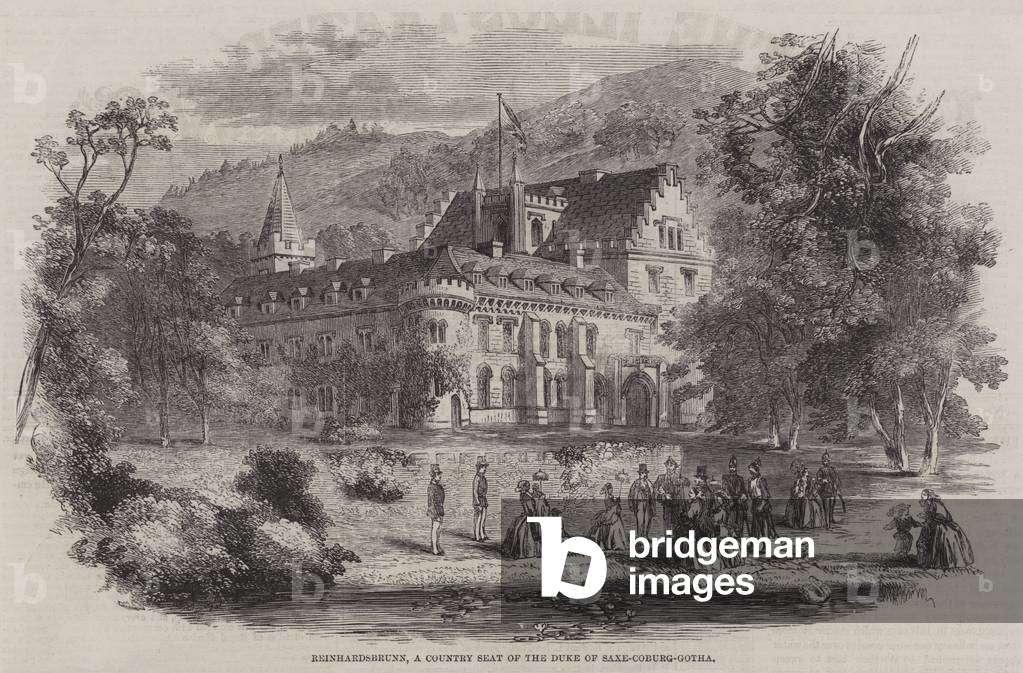 Reinhardsbrunn, a Country Seat of the Duke of Saxe-Coburg-Gotha (engraving)