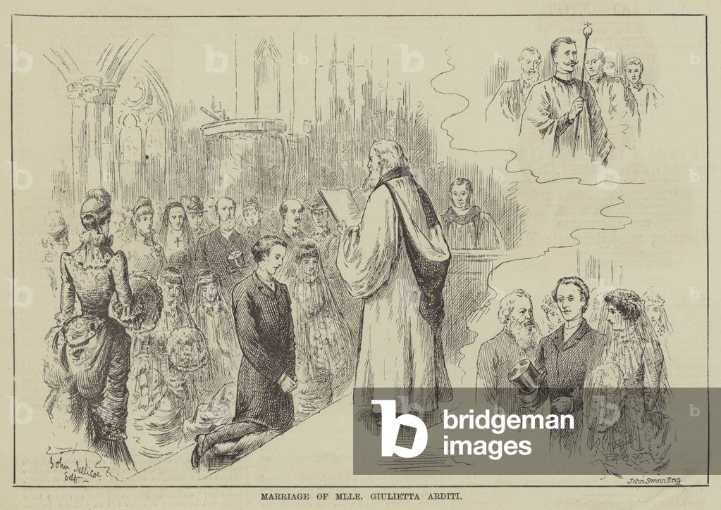 Marriage of Mademoiselle Giulietta Arditi (engraving)