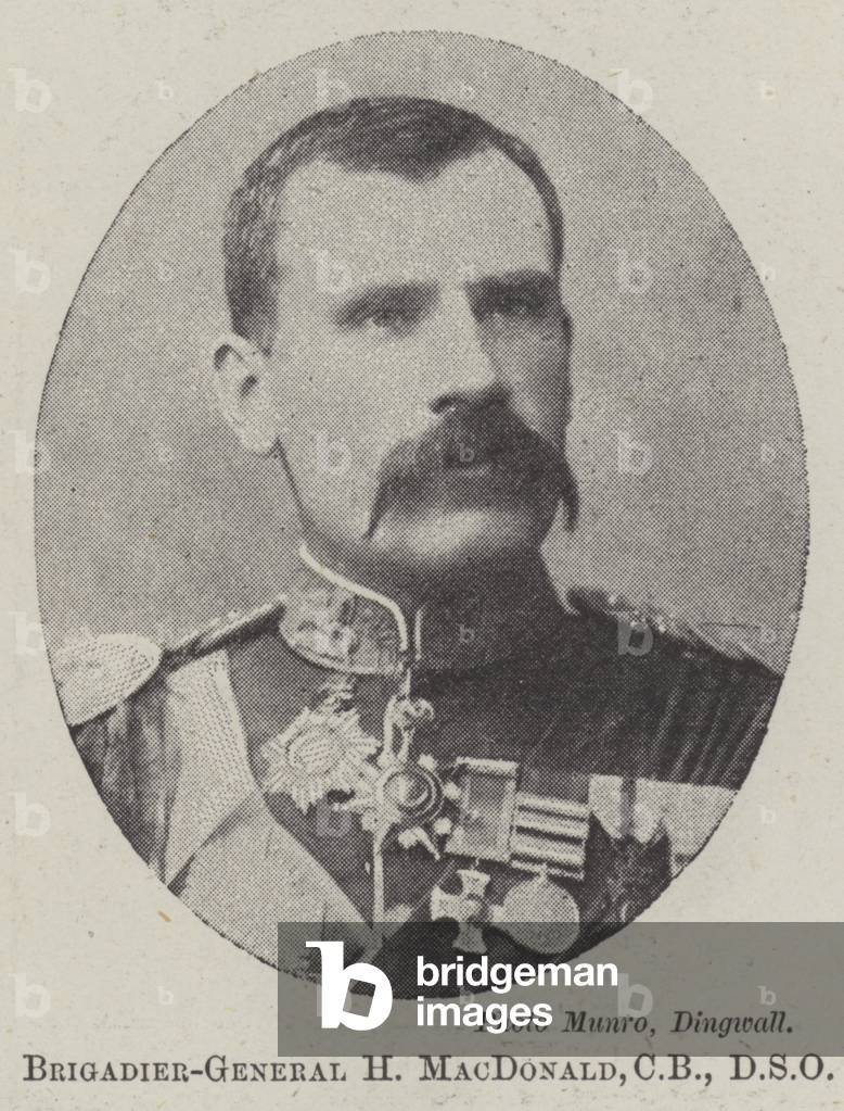 Brigadier-General H MacDonald, CB, DSO (b/w photo)