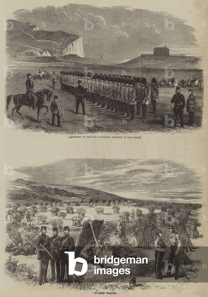 The Artillery Company at Fort Seaford (engraving)