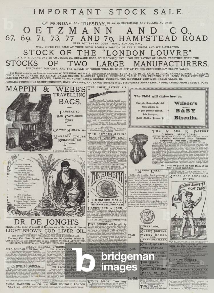 Page of Advertisements (engraving)