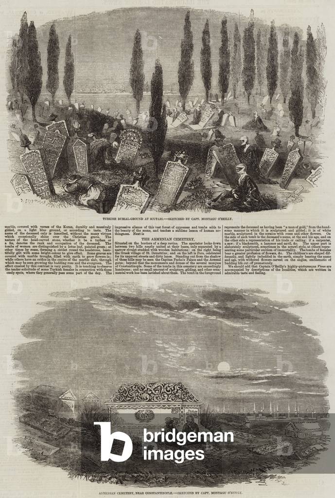 The Armenian Cemeteries in Turkey (engraving)
