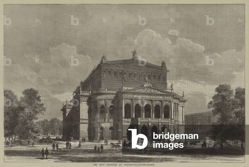 The New Theatre at Frankfort-on-the-Maine (engraving)