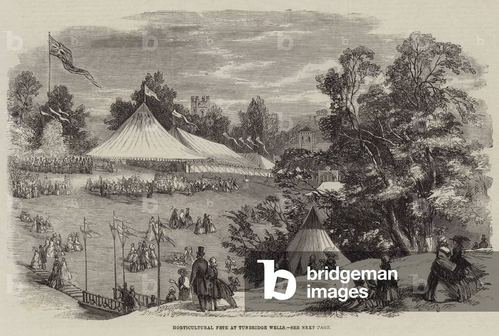 Horticultural Fete at Tunbridge Wells (engraving)