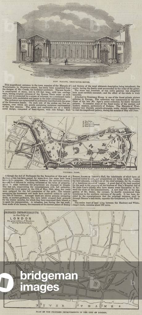 Proposed Improvements in the City of London (engraving)