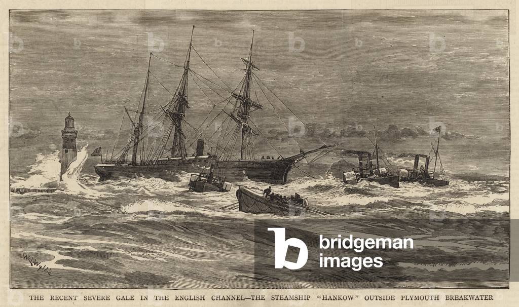 The Recent Severe Gale in the English Channel, the Steamship 