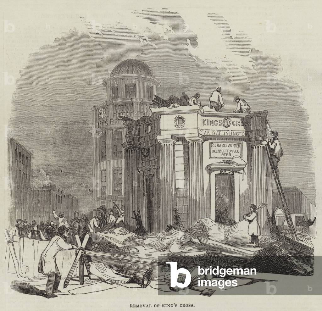 Removal of King's Cross (engraving)