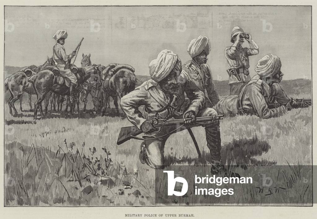 Military Police of Upper Burmah (engraving)