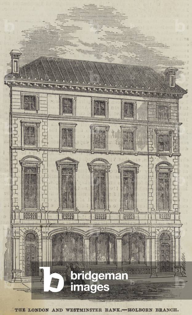 The London and Westminster Bank, Holborn Branch (engraving)