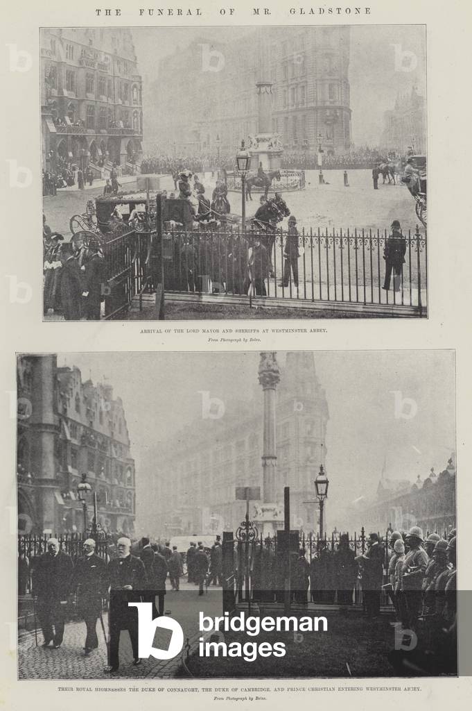 The Funeral of Mr Gladstone (b/w photo)