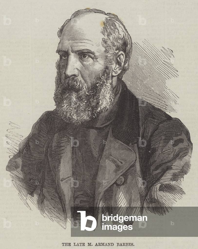 The late M Armand Barbes (engraving)