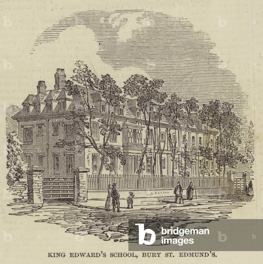 King Edward's School, Bury St Edmund's (engraving)