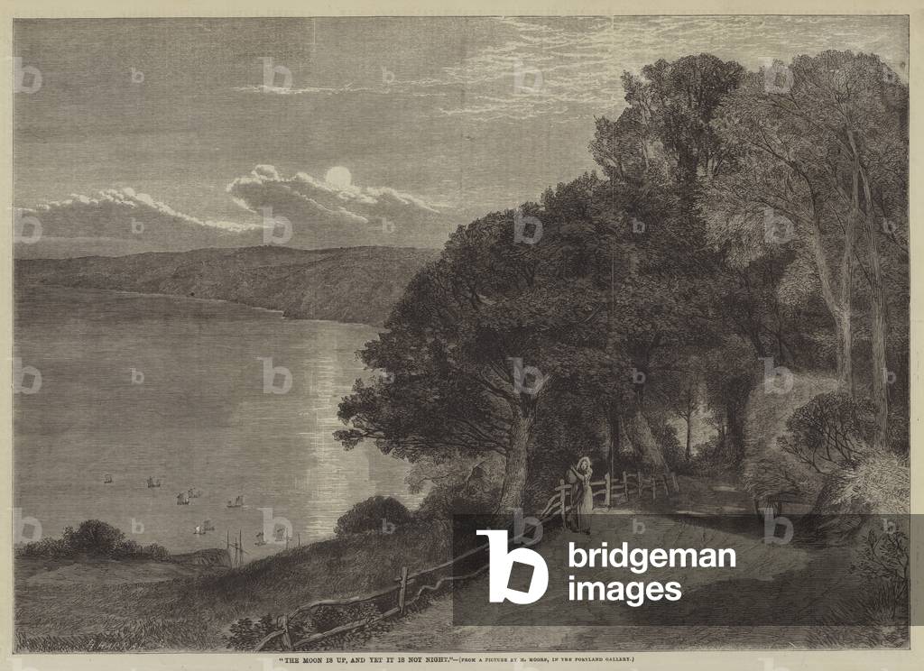 The Moon is Up, and Yet it is not Night (engraving)