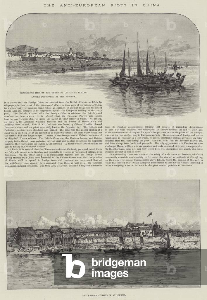 The Anti-European Riots in China (engraving)