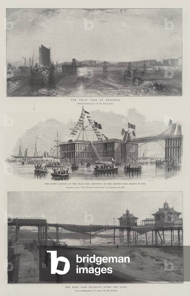 The Chain Pier at Brighton (engraving)