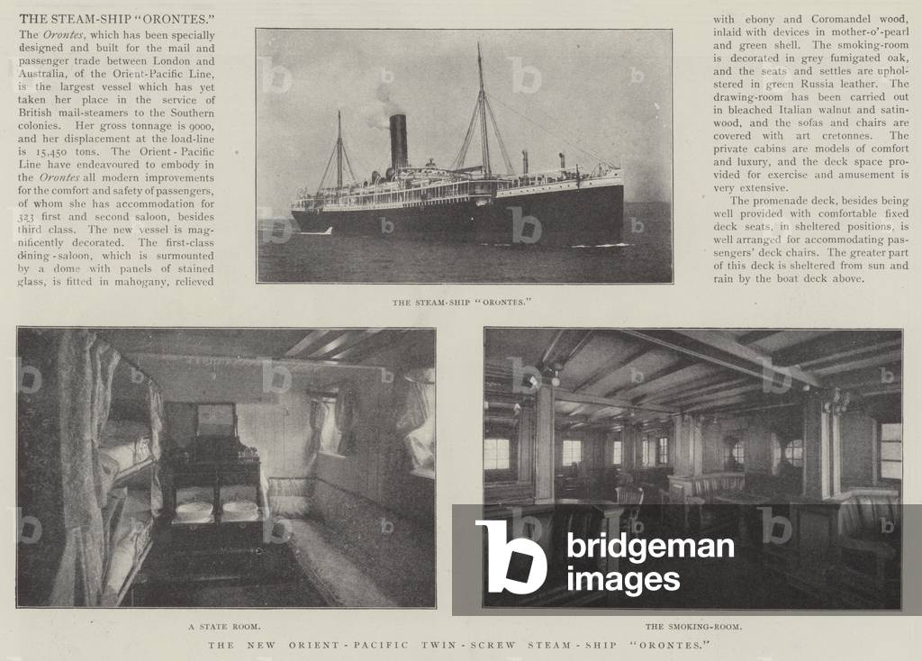 The New Orient-Pacific Twin-Screw Steam-Ship 