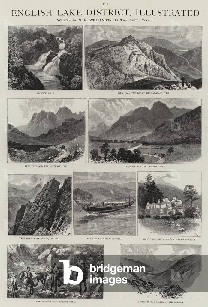 The English Lake District, Illustrated (engraving)