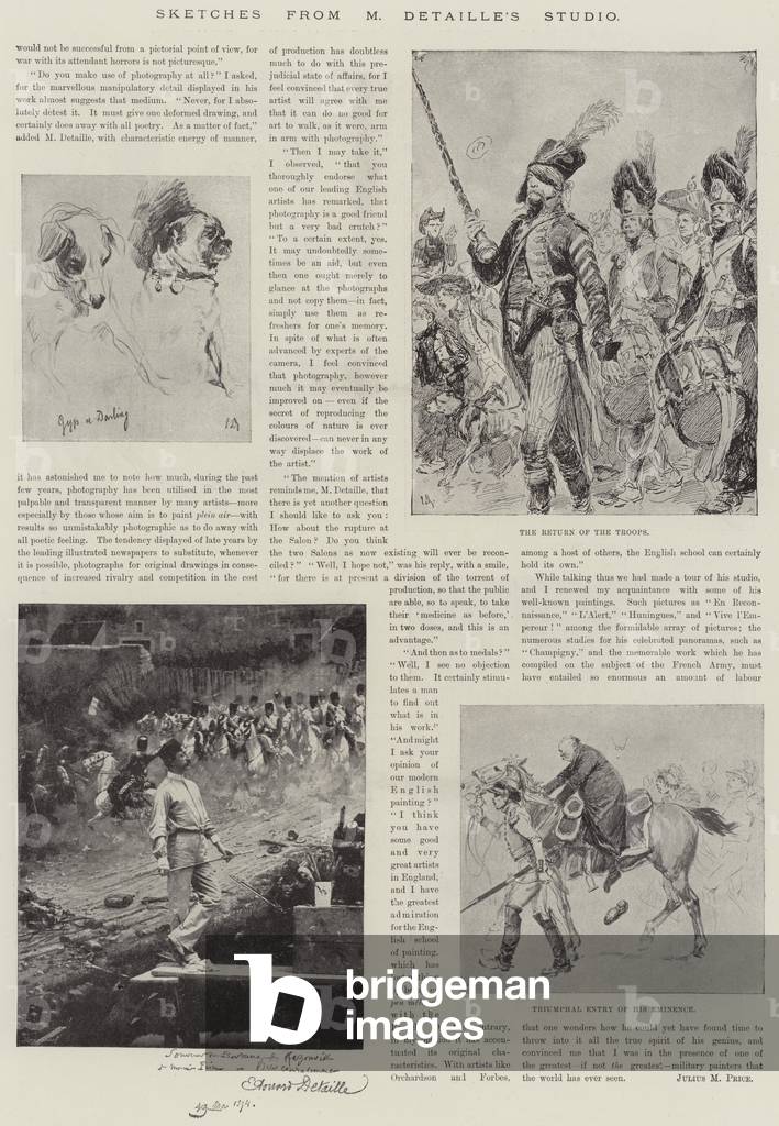 Sketches from M Detaille's Studio (litho)