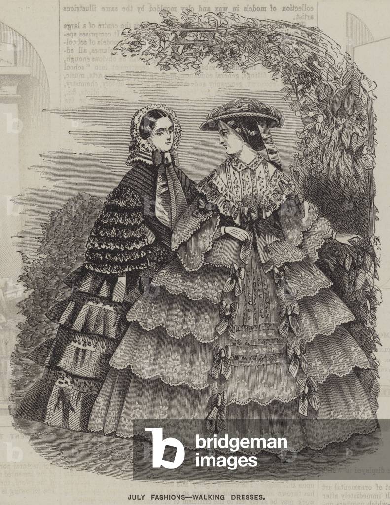 July Fashions, Walking Dresses (engraving)