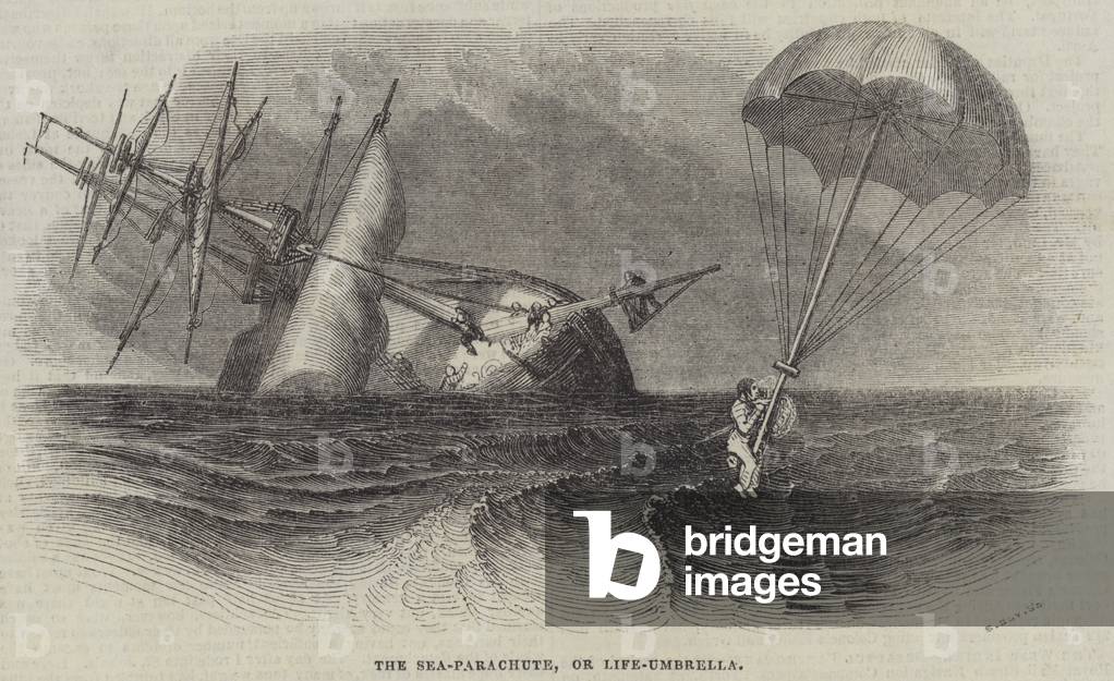 The Sea-Parachute, or Life-Umbrella (engraving)