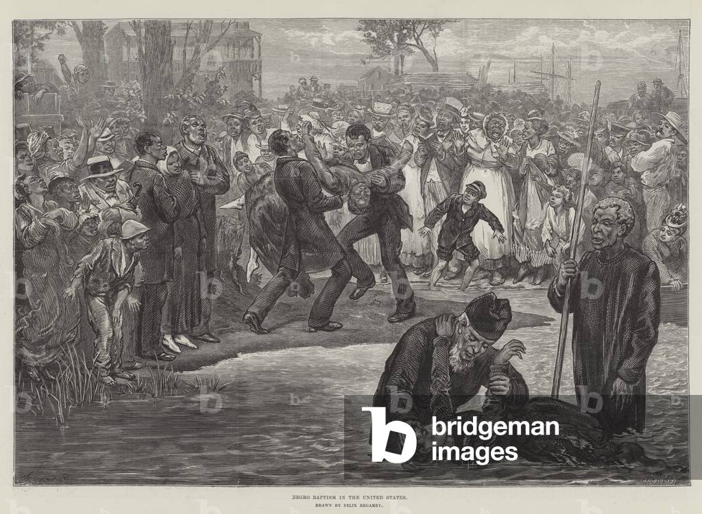 Negro Baptism in the United States (engraving)